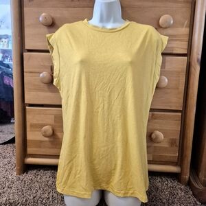 Shein Yellow Women's Top Size Large